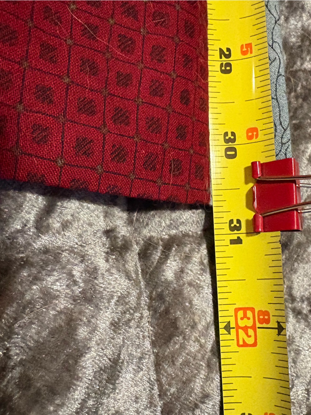 New Handmade Patchwork Maxi Skirt in Mustard, Navy & Red 13↔️30↕️ #1377 - Picture 5 of 7